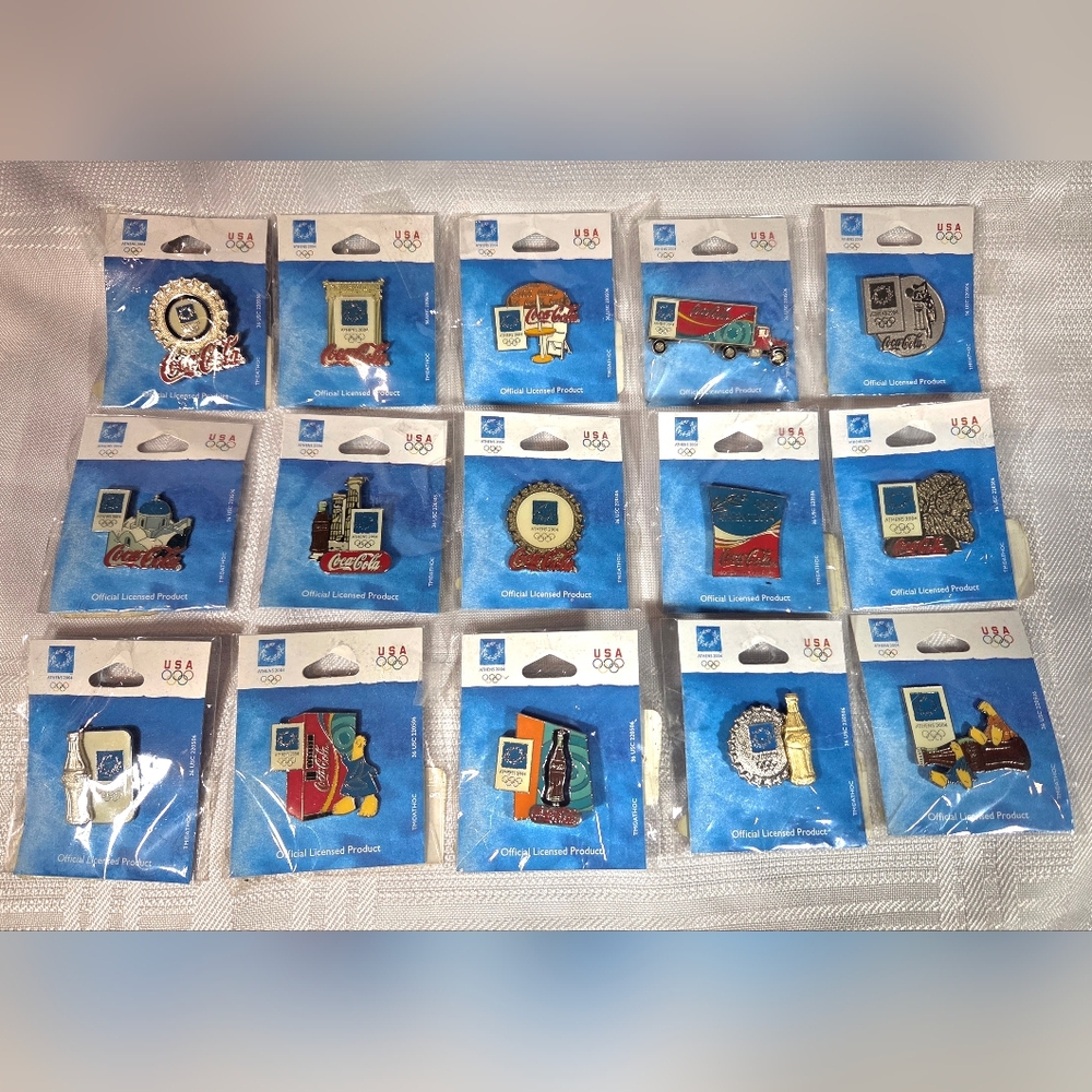 USA 2004 Athens Olympics Coca-Cola Pin Collection